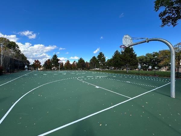 A photo of East park tennis courts.