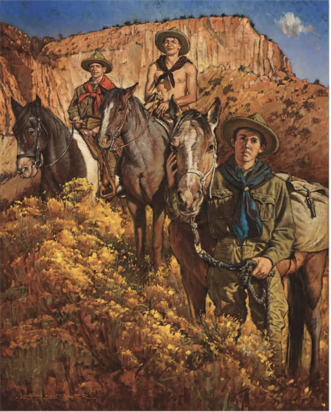 Picture of Boys of Pajarito Plateau painting.png