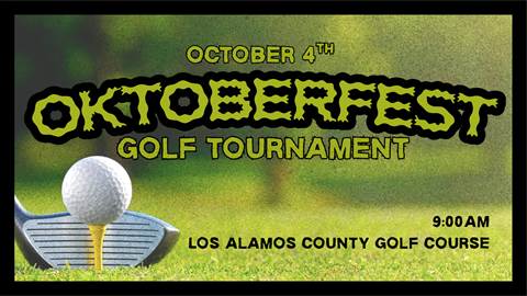 A golf ball on a yellow tee with a golf club resting behind it on the left of the image. There is text that reads 