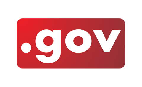 dotGOV logo for the transition project that is a red rectangle with .GOV in white inside it