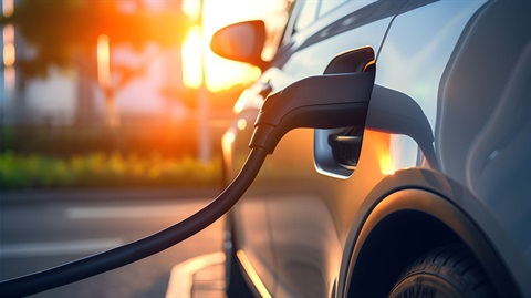 EV Charging Stock Photo