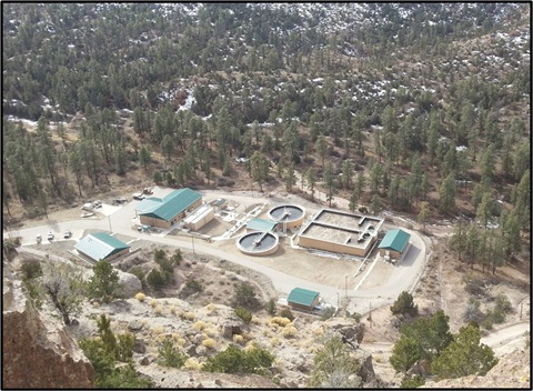 Wastewater treatment facility in Los Alamos