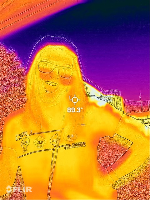 thermal image of a person