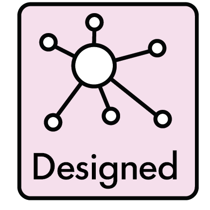 Illustration of nodes connected with lines and the text 