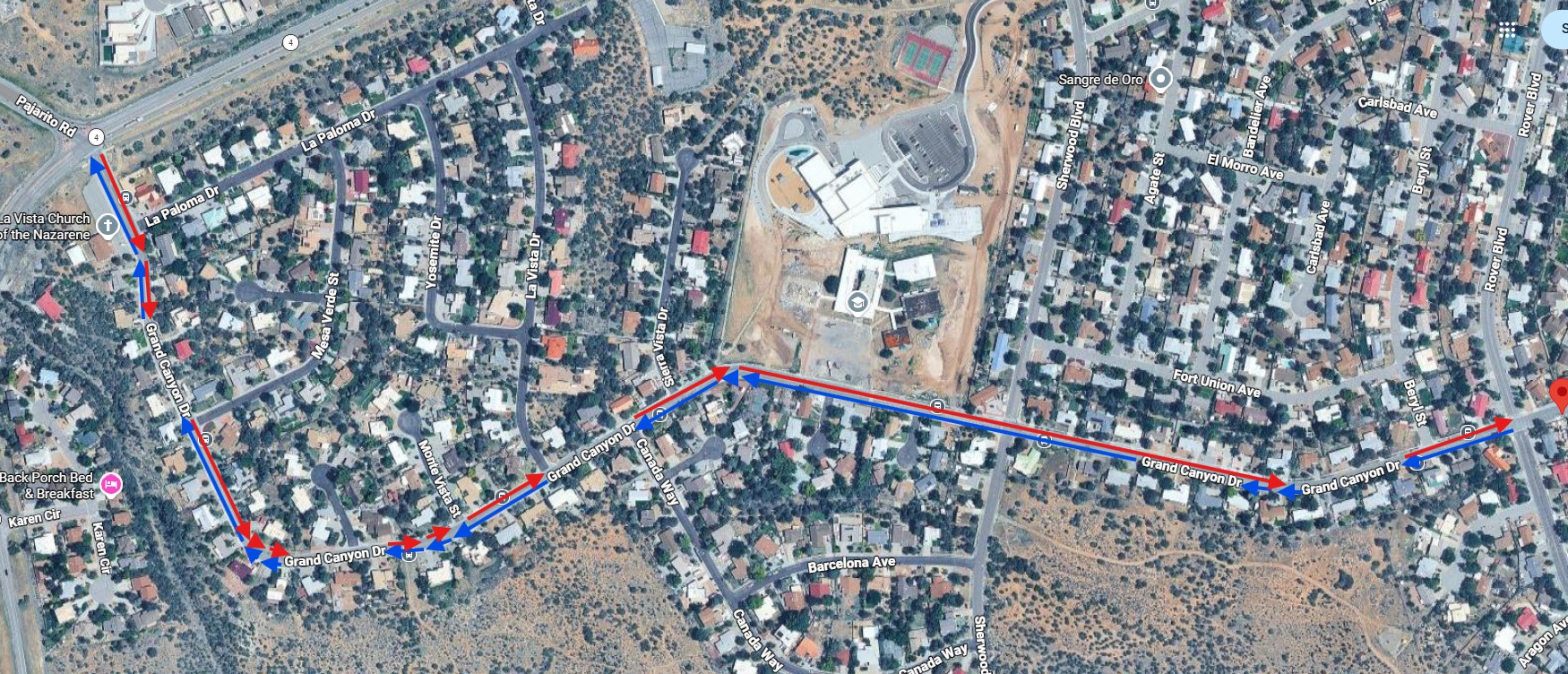 Grand-Canyon-Dr-Rover-to-NM-4-and-NM-4-to-Rover Slurry Seal Project on Grand Canyon Map