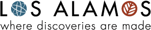 Logo that has a bridge with a heartbeat line with the words Los Alamos ECC 911.