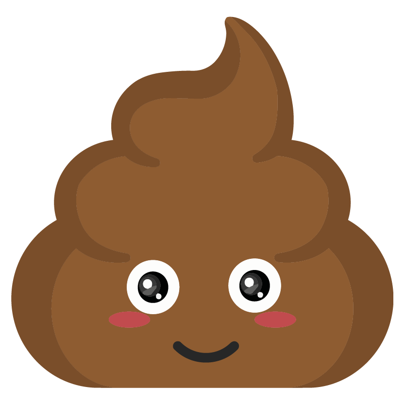 Image of a poo that is smiling and is brown for good